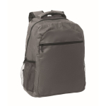 Sac à dos pour ordinateur avec poches frontales et latérales 15 pouces couleur gris foncé