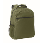 Sac à dos pour ordinateur avec poches frontales et latérales 15 pouces couleur vert militaire