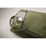 Sac à dos pour ordinateur avec poches frontales et latérales 15 pouces couleur vert militaire cinquième vue photographique