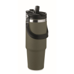 Gobelet à double paroi avec paille, bec et anse de transport 850 ml