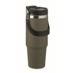 Gobelet à double paroi avec paille, bec et anse de transport 850 ml troisième vue