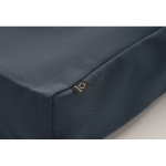 Sac de courses à anses courtes avec poche latérale 380 g/m² couleur bleu quatrième vue photographique