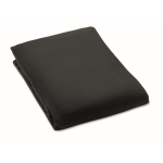 Couverture ou oreiller de voyage avec sangle pour trolley 220 g/m² couleur noir