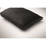 Couverture ou oreiller de voyage avec sangle pour trolley 220 g/m² couleur noir quatrième vue photographique