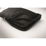 Couverture ou oreiller de voyage avec sangle pour trolley 220 g/m² couleur noir cinquième vue photographique