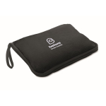 Couverture ou oreiller de voyage avec sangle pour trolley 220 g/m² couleur noir vue principale