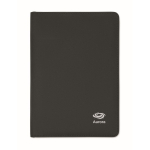 Porte-documents avec compartiments et pages lignées à l'intérieur A5 couleur noir vue principale
