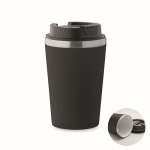 Gobelet à double paroi avec revêtement intérieur en céramique 350 ml couleur noir