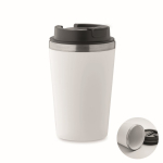Gobelet à double paroi avec revêtement intérieur en céramique 350 ml couleur blanc