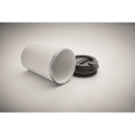 Gobelet à double paroi avec revêtement intérieur en céramique 350 ml couleur blanc troisième vue photographique