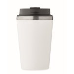 Gobelet à double paroi avec revêtement intérieur en céramique 350 ml couleur blanc quatrième vue