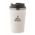 Gobelet à double paroi avec revêtement intérieur en céramique 350 ml couleur blanc vue principale