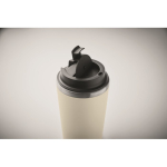 Tasse à double paroi avec revêtement intérieur en céramique 350 ml couleur beige deuxième vue photographique
