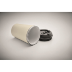 Tasse à double paroi avec revêtement intérieur en céramique 350 ml couleur beige troisième vue photographique