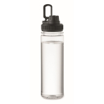 Bouteille transparente RPET avec couvercle et anse de transport 750 ml couleur noir troisième vue