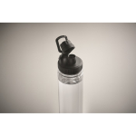 Bouteille transparente RPET avec couvercle et anse de transport 750 ml couleur noir troisième vue photographique