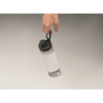 Bouteille transparente RPET avec couvercle et anse de transport 750 ml couleur noir quatrième vue photographique