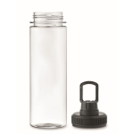 Bouteille transparente RPET avec couvercle et anse de transport 750 ml couleur noir cinquième vue
