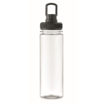 Bouteille transparente RPET avec couvercle et anse de transport 750 ml couleur noir huitième vue