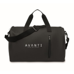 Sac au toucher doux avec double anse et bandoulière amovible couleur noir deuxième vue principale