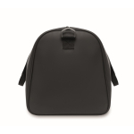 Sac au toucher doux avec double anse et bandoulière amovible couleur noir quatrième vue