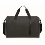 Sac au toucher doux avec double anse et bandoulière amovible couleur noir cinquième vue