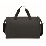 Sac au toucher doux avec double anse et bandoulière amovible couleur noir sixième vue