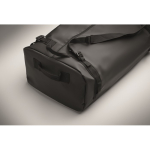 Grand sac en toile avec bandoulière ajustable et amovible couleur noir quatrième vue photographique