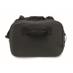 Grand sac en toile avec bandoulière ajustable et amovible couleur noir huitième vue