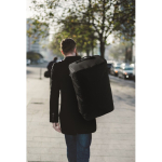 Grand sac en toile avec bandoulière ajustable et amovible couleur noir troisième vue d'ambiance