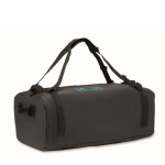 Grand sac en toile avec bandoulière ajustable et amovible couleur noir vue avec zone d'impression