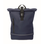 Sac à dos roll-top bande réfléchissante imperméable 15 pouces couleur bleu sixième vue