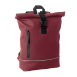 Sac à dos roll-top bande réfléchissante imperméable 15 pouces