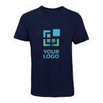 T-shirt unisexe en coton Cotton USA™ SOL'S couleur bleu marine vue avec zone d'impression