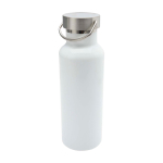 Bouteille en acier inoxydable recyclé idéale pour l’eau 500 ml couleur blanc