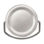 Bouteille en acier inoxydable recyclé idéale pour l’eau 500 ml couleur blanc troisième vue
