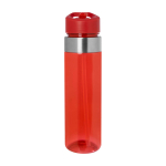 Gourde de sport en tritan avec bec verseur 650 ml couleur rouge deuxième vue frontale