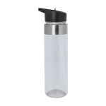Gourde de sport en tritan avec bec verseur 650 ml couleur transparent vue latérale