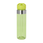 Gourde de sport en tritan avec bec verseur 650 ml couleur vert lime deuxième vue frontale
