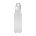Gourde en plastique recyclé avec logo et poignée de transport 800 ml couleur transparent deuxième vue