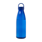 Gourde en plastique recyclé avec poignée de transport 800ml couleur bleu roi deuxième vue frontale