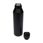 Bouteille isotherme en inox recyclé avec gobelet amovible 600 ml couleur noir deuxième vue