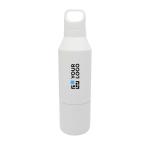 Bouteille isotherme en inox recyclé avec gobelet amovible 600ml avec zone d'impression
