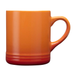 Tasse en céramique avec effet dégradé en couleur 330 ml couleur orange deuxième vue frontale