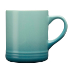 Tasse en céramique avec effet dégradé en couleur 330 ml couleur turquoise deuxième vue frontale