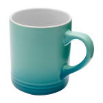 Tasse en céramique avec effet dégradé en couleur 330 ml couleur turquoise