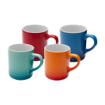 Tasse en céramique avec effet dégradé en couleur 330 ml couleur turquoise deuxième vue en couleurs