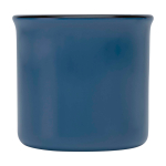 Tasse en céramique vintage avec bord noir 240 ml couleur bleu marine