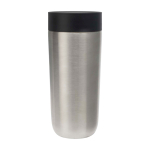Thermos en acier inoxydable avec ouverture par bouton poussoir 350ml couleur argenté