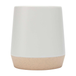 Tasse en céramique avec finition mate et base non émaillée 300 ml couleur blanc deuxième vue